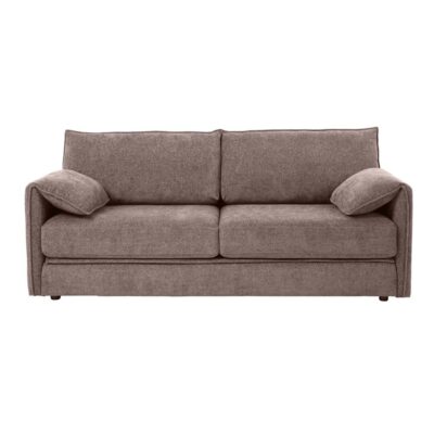 Sofa Bed 3-Seater Convertible Sofa Light Brown