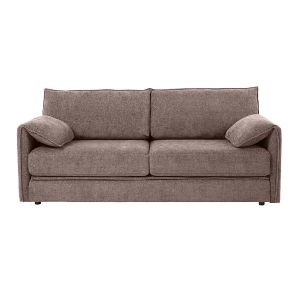 Sofa Bed 3-Seater Convertible Sofa Light Brown