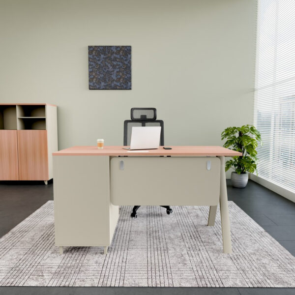 Single Office Table with Drawer - Compact Executive Desk for One Person - Image 3