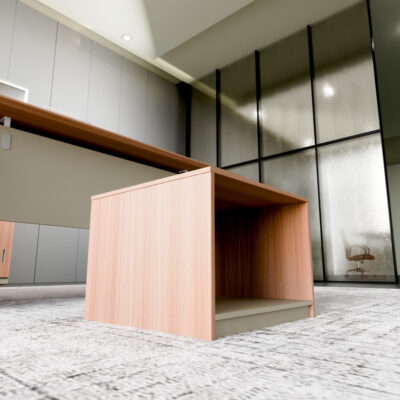 Compact Wooden Table for Reception or Meeting Areas