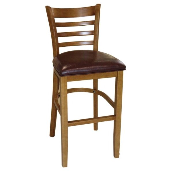 Solid Beech Wood High Bar Chair - Image 2