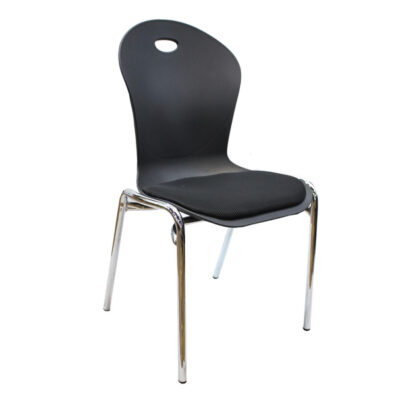 Curvy Modern Dining Chair with Steel Leg