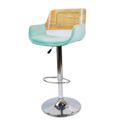 Adjustable Bar Chair with Stainless Steel Frame