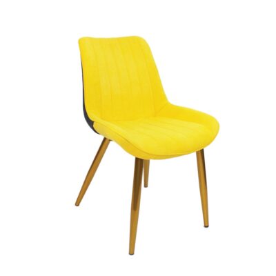 Dining Chair with SS Gold Plated Legs