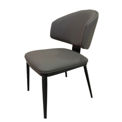Modern Design Grey Leather Dining Chair