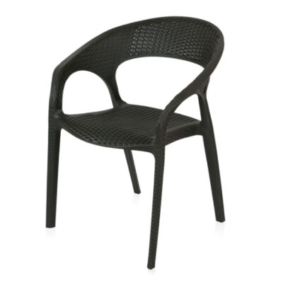 Stackable Rattan Plastic Indoor/Outdoor Chair