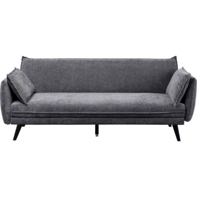 Sofa Bed 3-Seater Grey Convertible Sofa & Couch