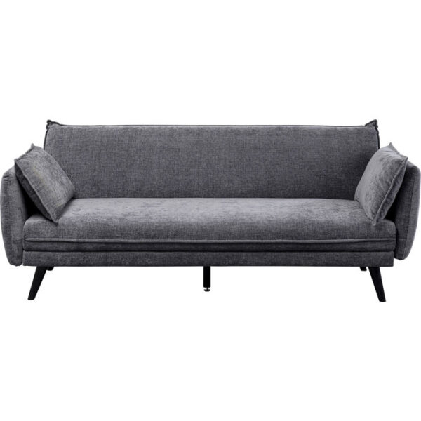 Sofa Bed 3-Seater Grey Convertible Sofa & Couch