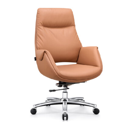 Low Back Office Chair – PU Leather Executive Chair with Adjustable Height