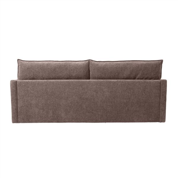 Sofa Bed 3-Seater Convertible Sofa Light Brown - Image 5