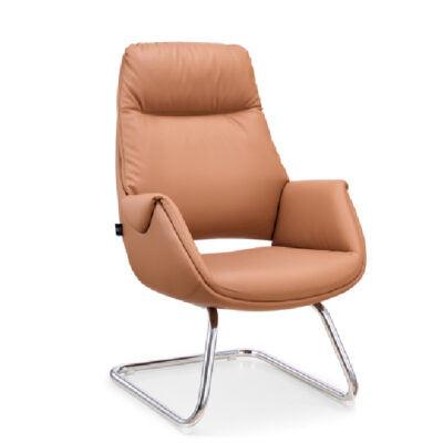 Visitor Office Chair – PU Leather Executive Guest Chair with Adjustable Height