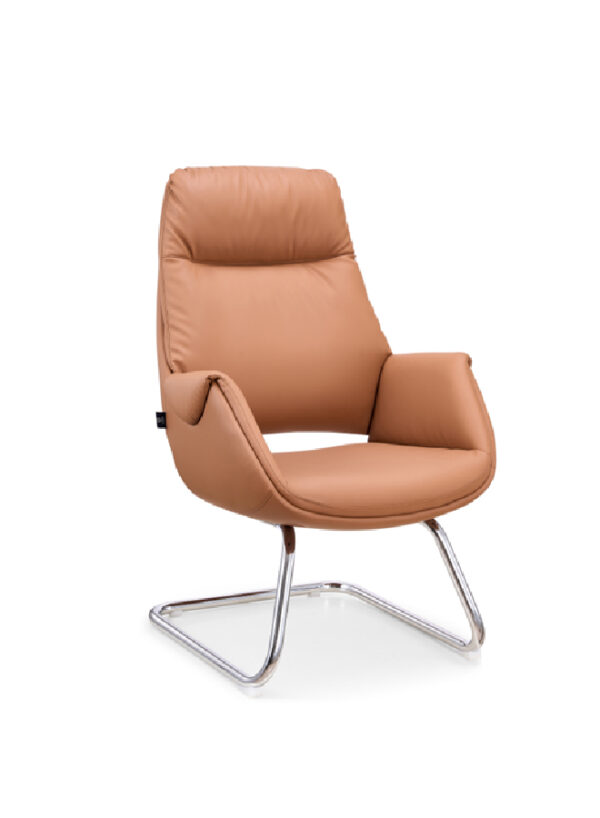 Visitor Office Chair – PU Leather Executive Guest Chair with Adjustable Height