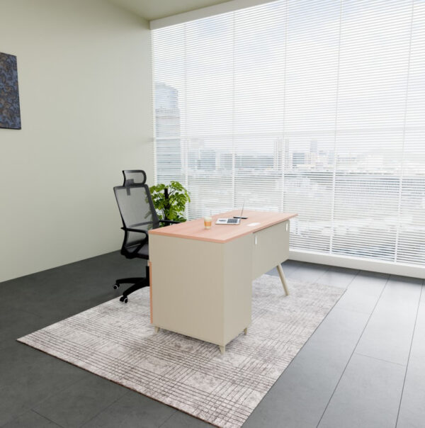 Single Office Table with Drawer - Compact Executive Desk for One Person - Image 4