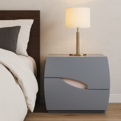 Curved Modern Design Bedside Table for Bedroom