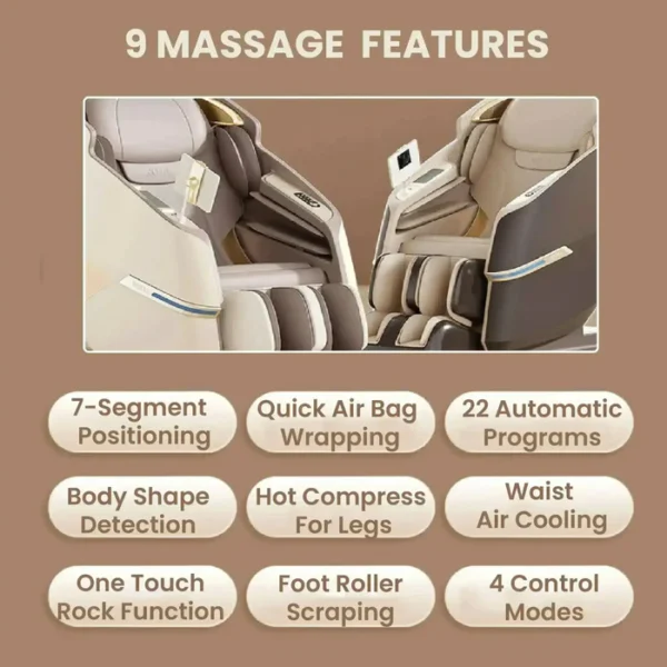 Royal Magestic Pro Massage Chair (Brown) - Image 15