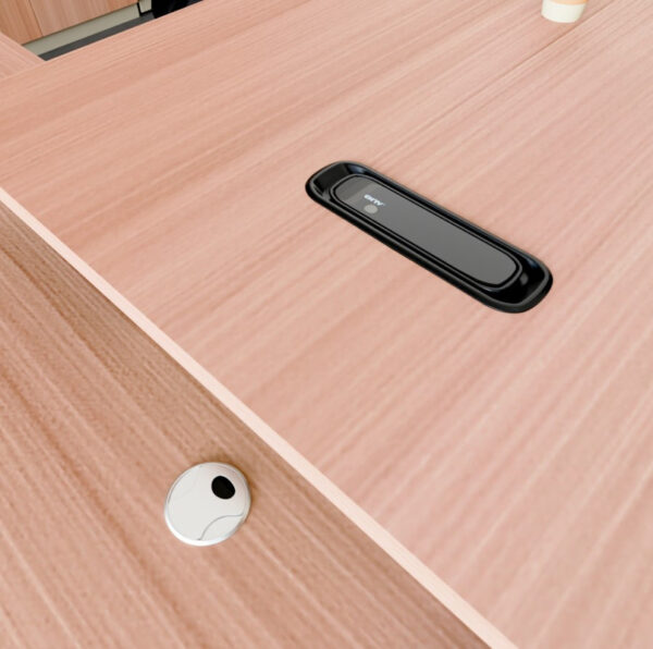 L-Shaped Manager & CEO Office Table with Drawer - Image 6