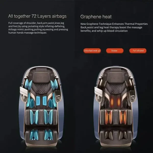Gemini Luxury Massage Chair (Champagne) - Image 4