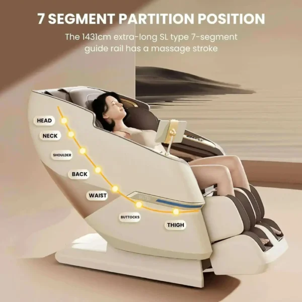 Royal Magestic Pro Massage Chair (Brown) - Image 14