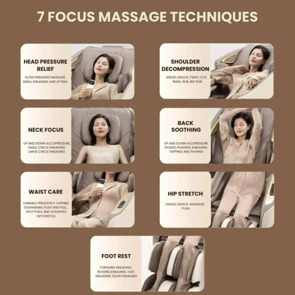 Royal Magestic Pro Massage Chair (Brown) - Image 13