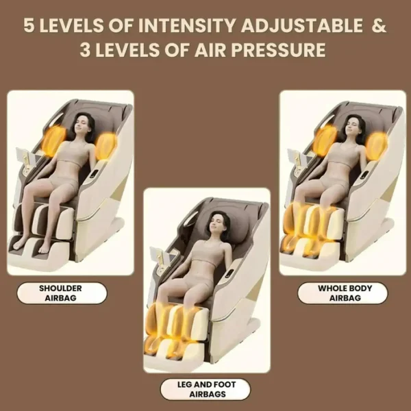 Royal Magestic Pro Massage Chair (Brown) - Image 12