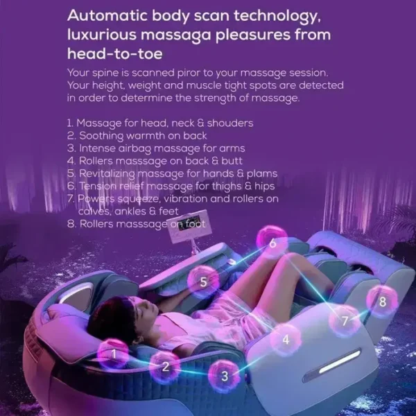 Royal Omega Massage Chair (Green) - Image 7