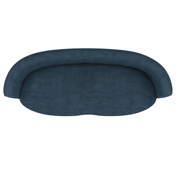 Modern Blue Fabric Office & Home Reception Sofa with Steel Inner Frame - Image 5