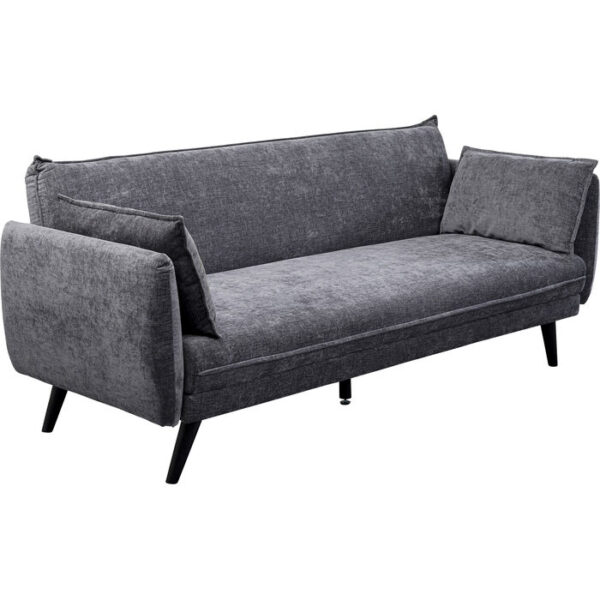 Sofa Bed 3-Seater Grey Convertible Sofa & Couch - Image 3