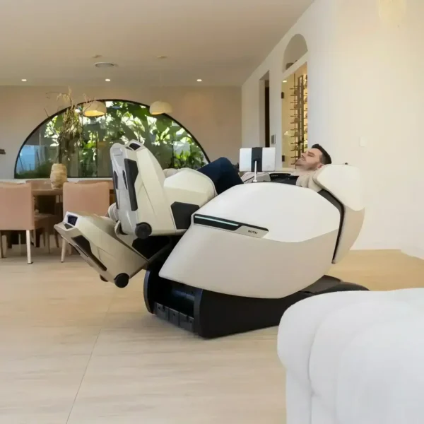 Advanced AI Robotic Massage Chair (Beige) - Image 4