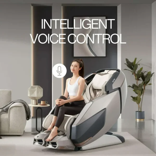 AI Robotic Massage Chair (Glacier Silver) - Image 9