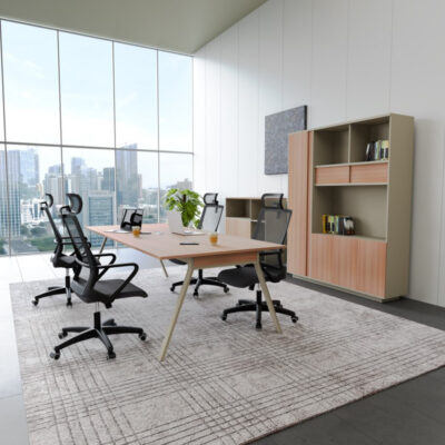2-Seater Face-to-Face Workstation with Drawer Lockers & USB Charging Hub