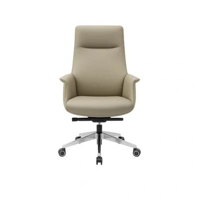 Premium Beige PU Leather Executive Office Chair Collection – High Back, Low Back & Visitor Chairs