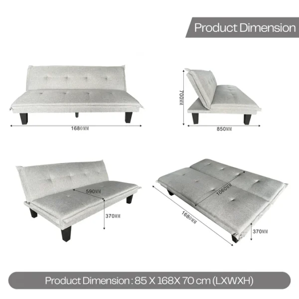 Piana Convertible Sofa Bed - Image 2