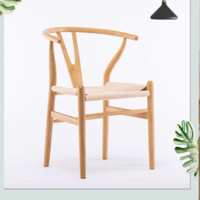 Wooden Indoor Dining Chair with Oak Frame-Luxury Design for Dining Rooms