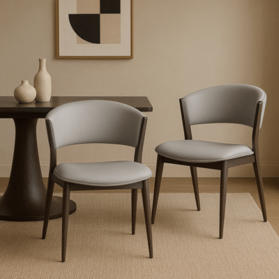 PU Leather High Resilience Stylish & Comfortable Sponge Dining Chair