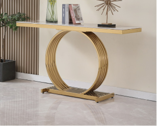 Elegant Modern Console Table with Unique Design