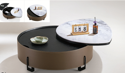 Elegant Coffee Table with Marble Top