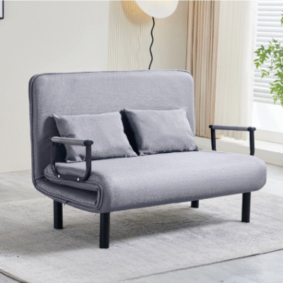 Cozy Blue Futon Sofa Bed