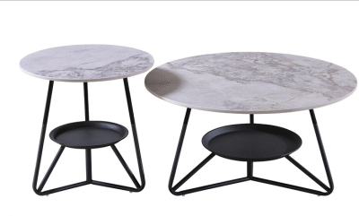 Stylish Marble Top Coffee Tables Set