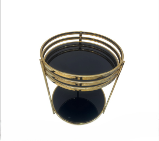 Elegant Gold Round Coffee Table