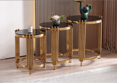 Nesting Gold Coffee Tables