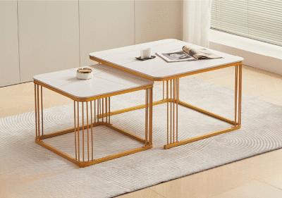 Chic Square Coffee Table Set
