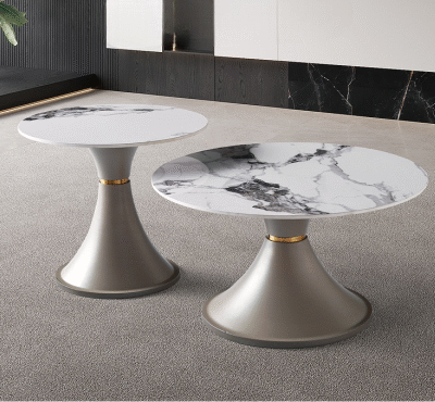 Classic Marble Coffee Table Set
